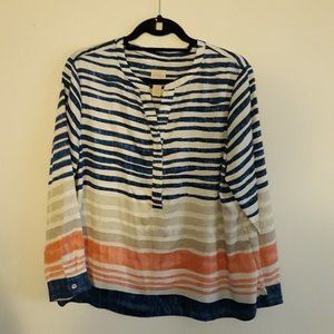 Chico's Woman's Top Blouse Long Sleeve